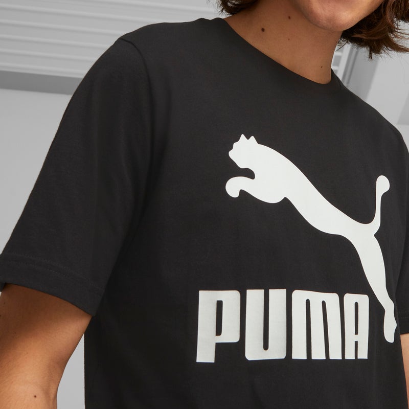 PUMA Classics Logo Mens Black T-Shirt - Image 5